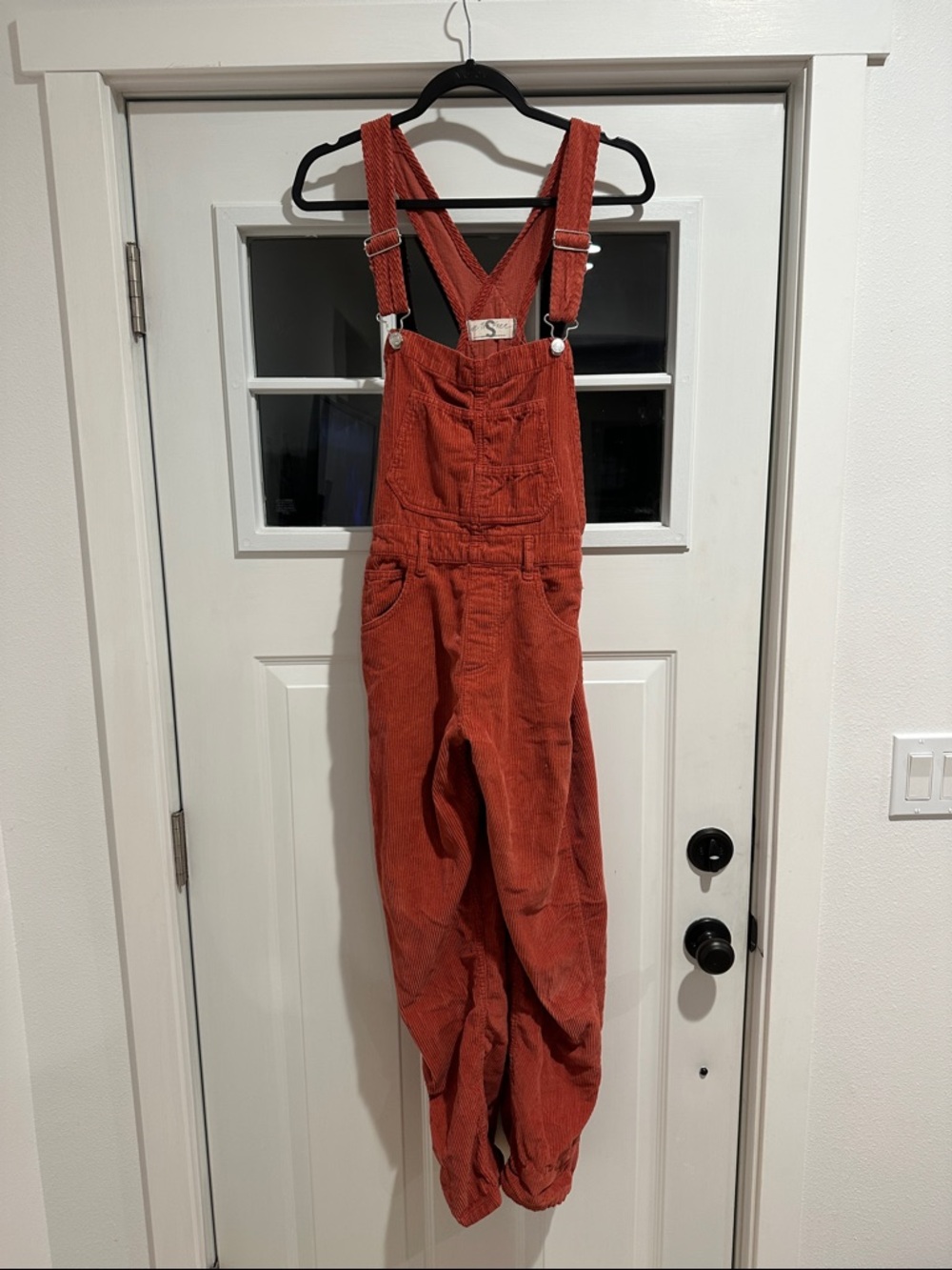 We The Free Rust Corduroy Overalls